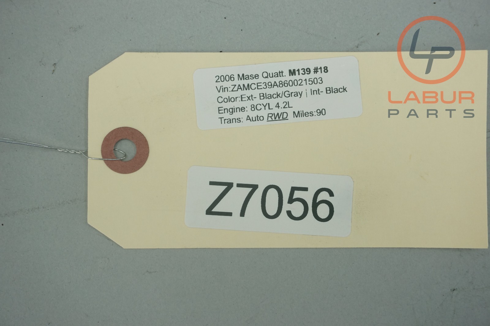 M139 03-13 Maserati Quattroporte Rear Left Door Window Regulator w/ Motor Z7056
