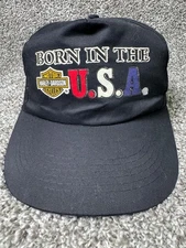 Harley Davidson Hat Cap Snapback One Size Multicolor Born In The USA