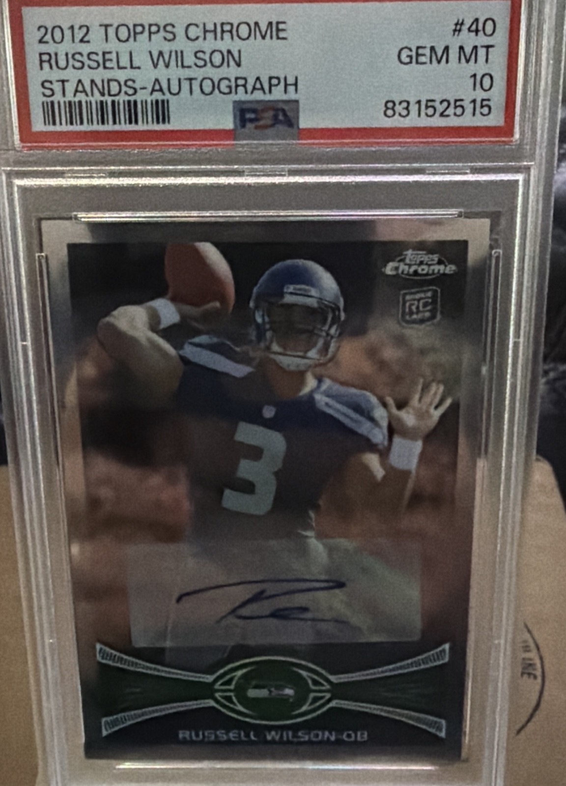 2012 Topps Chrome - Russell Wilson #40 Rookie Autographs (AU, RC)