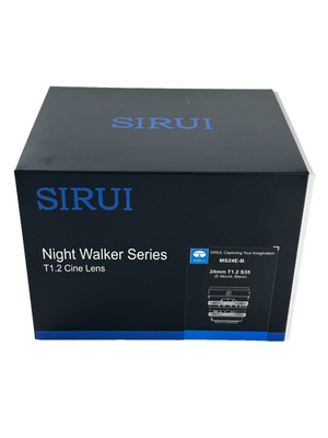 SIRUI Nightwalker Series 24mm T1.2 S35 Manual Focus Cine Lens Sony E-Mount