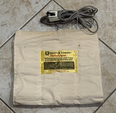 VTG 80s 075 Battle Creek Thermophore Automatic Moist Heating Heat Pad 13'' x 27''