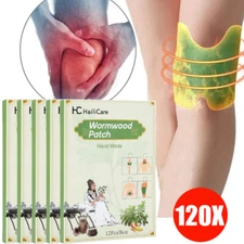 120Pcs Knee Plaster Sticker Wormwood Extract Knee Pain Relief Patches Joint Ache