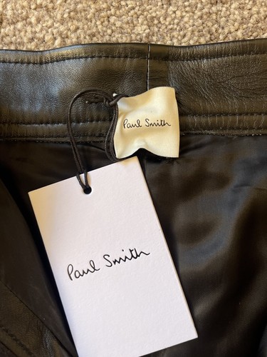 Paul Smith Womens Bootcut High Waisted Leather Trousers, Size Eur 38, UK 6, XS - Picture 6 of 14