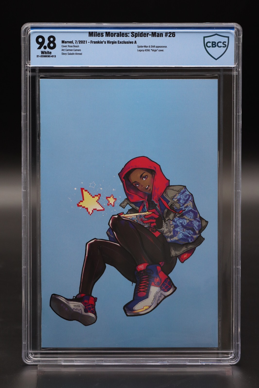 Miles Morales Spider-Man (2019) #26 Rose Besch Frankie's Virgin Cover CBCS 9.8