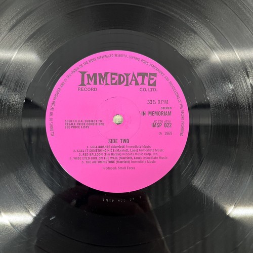 SMALL FACES - IN MEMORIAM - C 048-90 201 UK PRESSING IN VG+ CONDITION - Picture 4 of 7