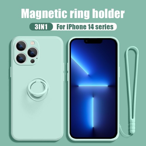 ShockProof Silicone Magnetic Ring Case For iPhone 16 15 13 14 Pro Max 12 Cover - Picture 19 of 24