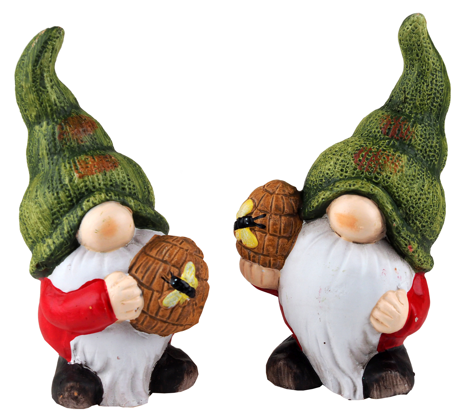 Gonk Gnome Bee And Hive Garden Ornament Figurines (Set of 2)