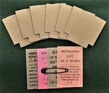 LATE  WWII  M1  GARAND  REPLICA  BANDOLEER  RESTORATION  KIT FOR 8 ROUND  CLIPS