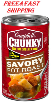Campbell s Chunky Soup, Savory Pot Roast Soup, 18.8 oz Can