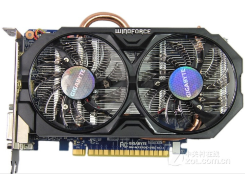  GIGABYTE NVIDIA GeForce GTX750Ti 2GB GDDR5 PCI-Express Grafikkarte DP DVI HDMI - Bild 1 von 9