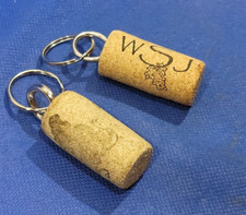 Floating Keychain Boat keys Swimming Pool Vintage Wine Cork Keyring lot Of 2
