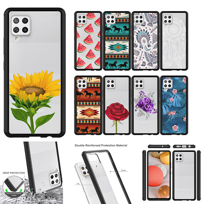 Case for [Samsung Galaxy A42 5G] [BLACK BUMPER][Clear TPU Shield SET11]