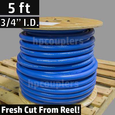 5 ft 3/4'' ID FlexFab 5526 Blue Silicone Heater Hose 19mm 350F Radiator Coolant