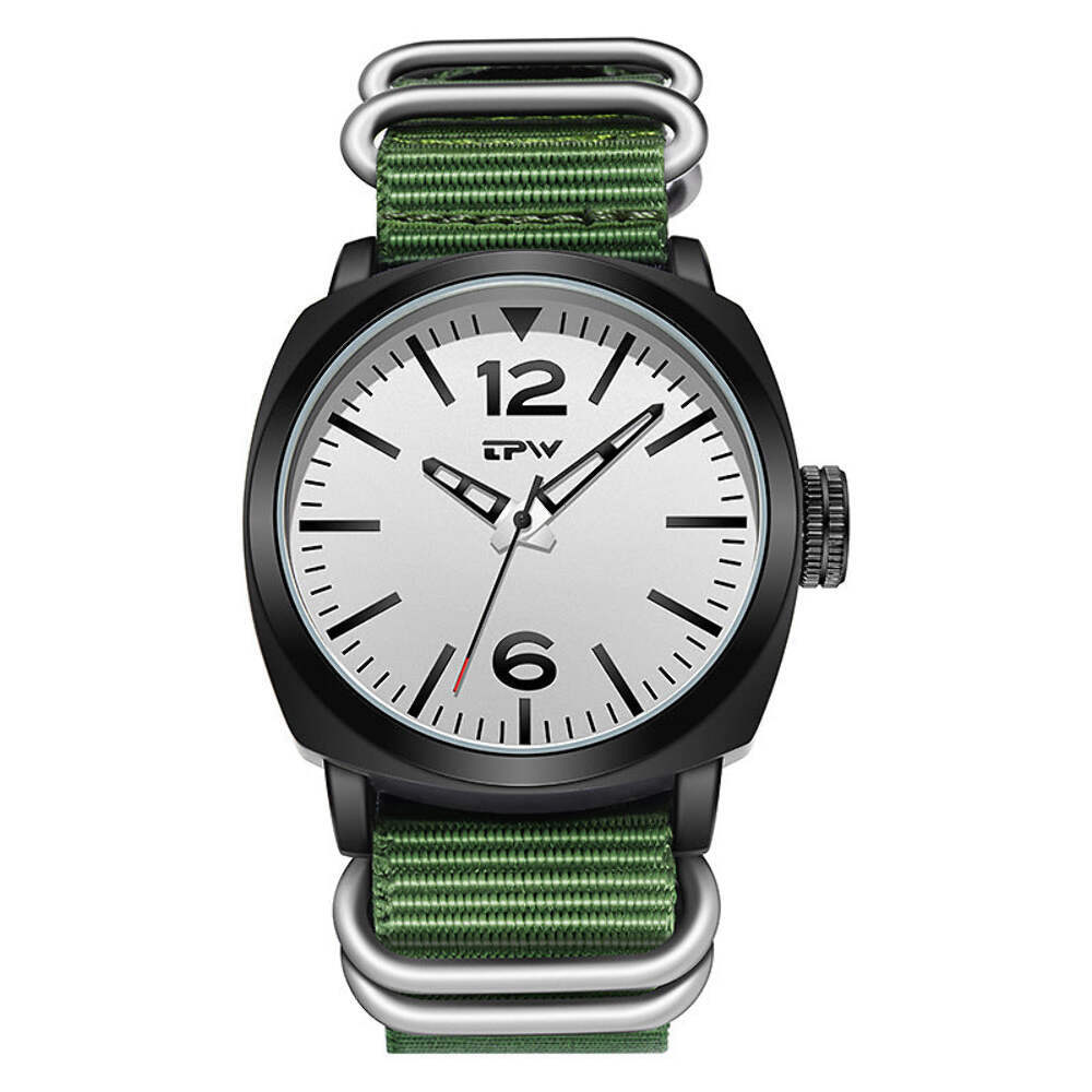 Boys Large Dial Waterproof Quartz Watch with Nylon Band and Stainless Steel Buck
