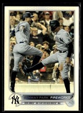 2022 TOPPS RAINBOW FOIL 399 Fenway Park Fireworks - Yankees Combo