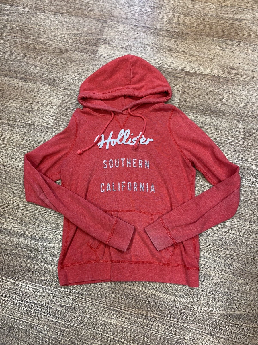 Hollister red sales hoodie women's