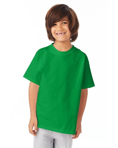 Hanes 54500 Youth Preshrunk Comfort T Shirt Top Tagless Tee Authentic-T T-Shirt - Picture 95 of 114
