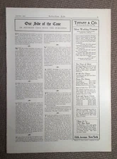 1907 TIFFANY & Co. SILVER Magazine AD~AUSTIN BISCUIT~Boston Area DOG KENNELS