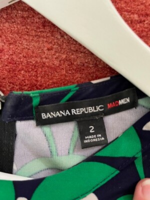 Banana Republic Mad Men Collection Dress, Green/Blue, Size 2 | eBay