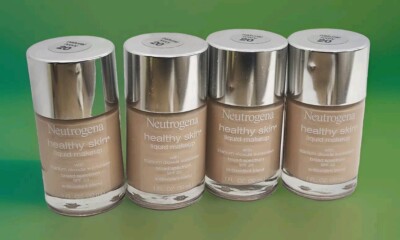 Neutrogena Healthy Skin Liquid Foundation 20 Natural Ivory SPF 20 1 oz Ea 4pcs
