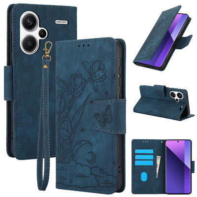 PU Leather Card Wallet Case Lanyard For Xiaomi Redmi Note 11R 13 Pro Plus 13C