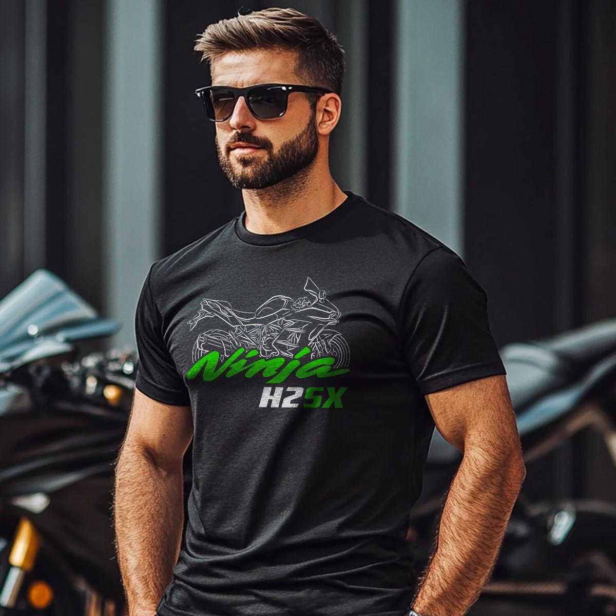 Kawasaki Ninja H2 SX 2018-2025 - Motorcycle T-Shirt for