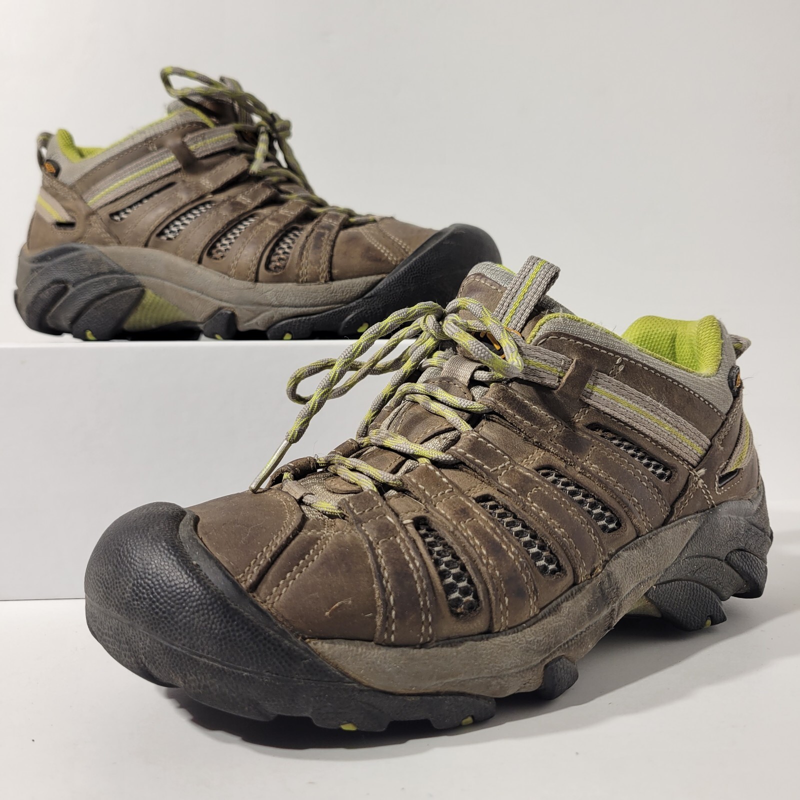 Scarpe Keen escursionismo donna taglia 9 pelle marrone outdoor campeggio trail passeggio
