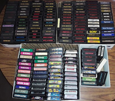 Atari 2600 You Pick Activision Customs Sears Parker Bros US Games Pics Text