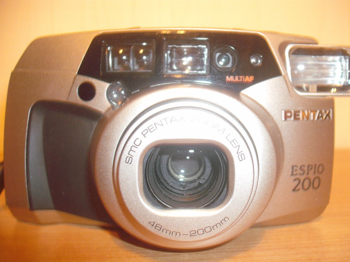 【動作確認済】 Pentax ESPIO 200 G07-0522-15-1v PENTAX ESPIO 200 QUARTZ DATE AND PANORAMA 35MM FILM CAMERA~48