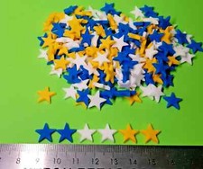 150 Edible Stars Cake Topper Cupcake Sprinkles Football Kit Colours Birthday