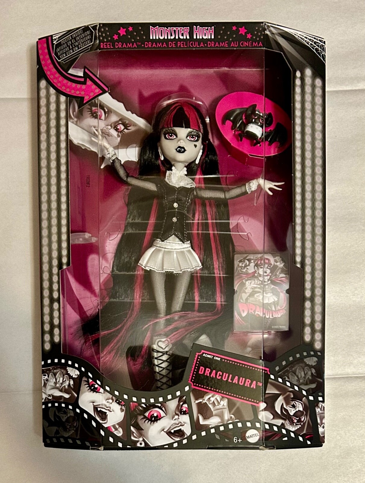 Monster High Reel Drama Draculaura Doll NEW!