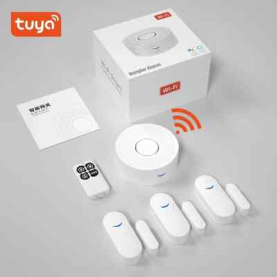 Tuya WiFi Smart Home Alarm System 433MHz Wireless Security Alarm Kit