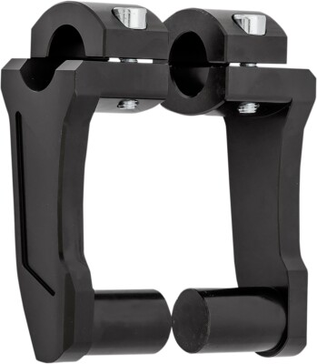 Rox Black Pivoting 4'' Motorcycle 1'' Handlebar Risers fits Harley Davidson