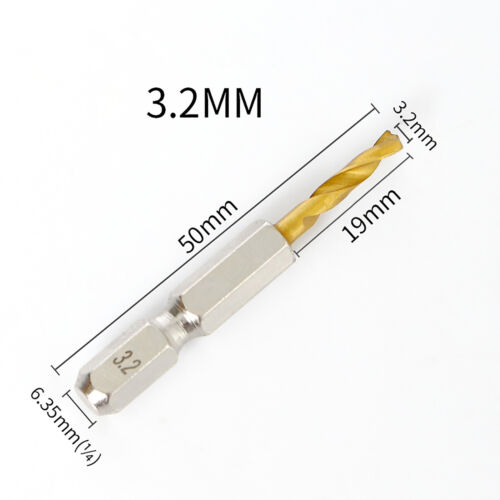 HSS Bohrer Satz mit Sechskantschaft 1/4 Metallbohrer Spiralbohrer 1.5mm Bis 13mm - Bild 15 von 38