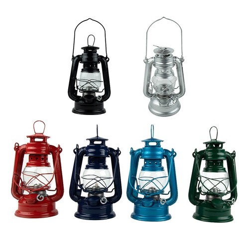 Kerosene Lamp Outdoor Camping Retro Decorations Tinplate Painting About 90ml - Picture 4 of 59
