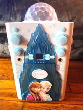 Disney Frozen Magical Ice Palace Blue Flashing Disco Ball Karaoke