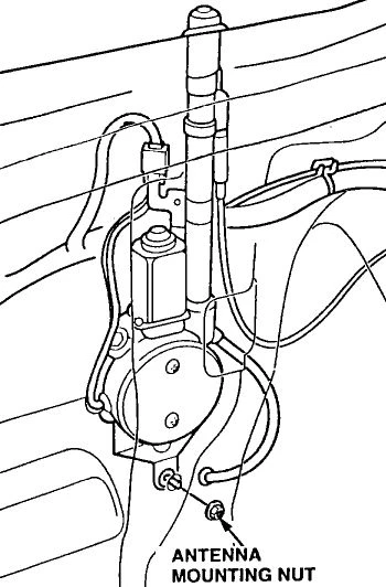 Power Antenna Kit - 1997 thru 2004 Chevy Corvette C5 AM FM Car Radio - Image 2 of 4