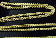 14k solid Yellow Gold Foxtail wheat necklace 16-24 inch 2.3-3.0grams brand new