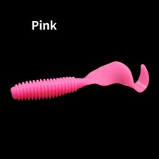 50Pcs Jig Wobblers Worm Soft Fishing Lures Silicone Bait For Carp Bass Pike