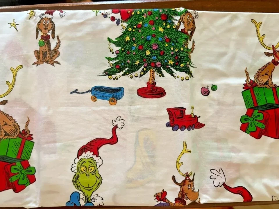 Disney Pottery Barn Grinch Almohada de Navidad Sham Dr Seuss Regalo de Vacaciones Niños, Foto 4 de 4