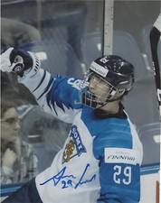 Team Finland Anton Lundell Signed Autographed 8x10 Photo COA #1