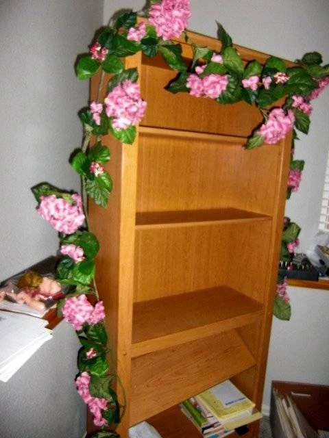 Preciosa vid de crisantemo con flores de seda de 12' de largo Foto 4 de 4