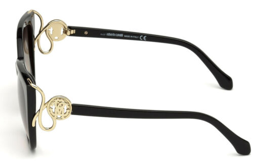 Roberto Cavalli Giannutri RC 1063 Black 01B Plastic Sunglasses Frames 54-18-125 - Picture 2 of 2