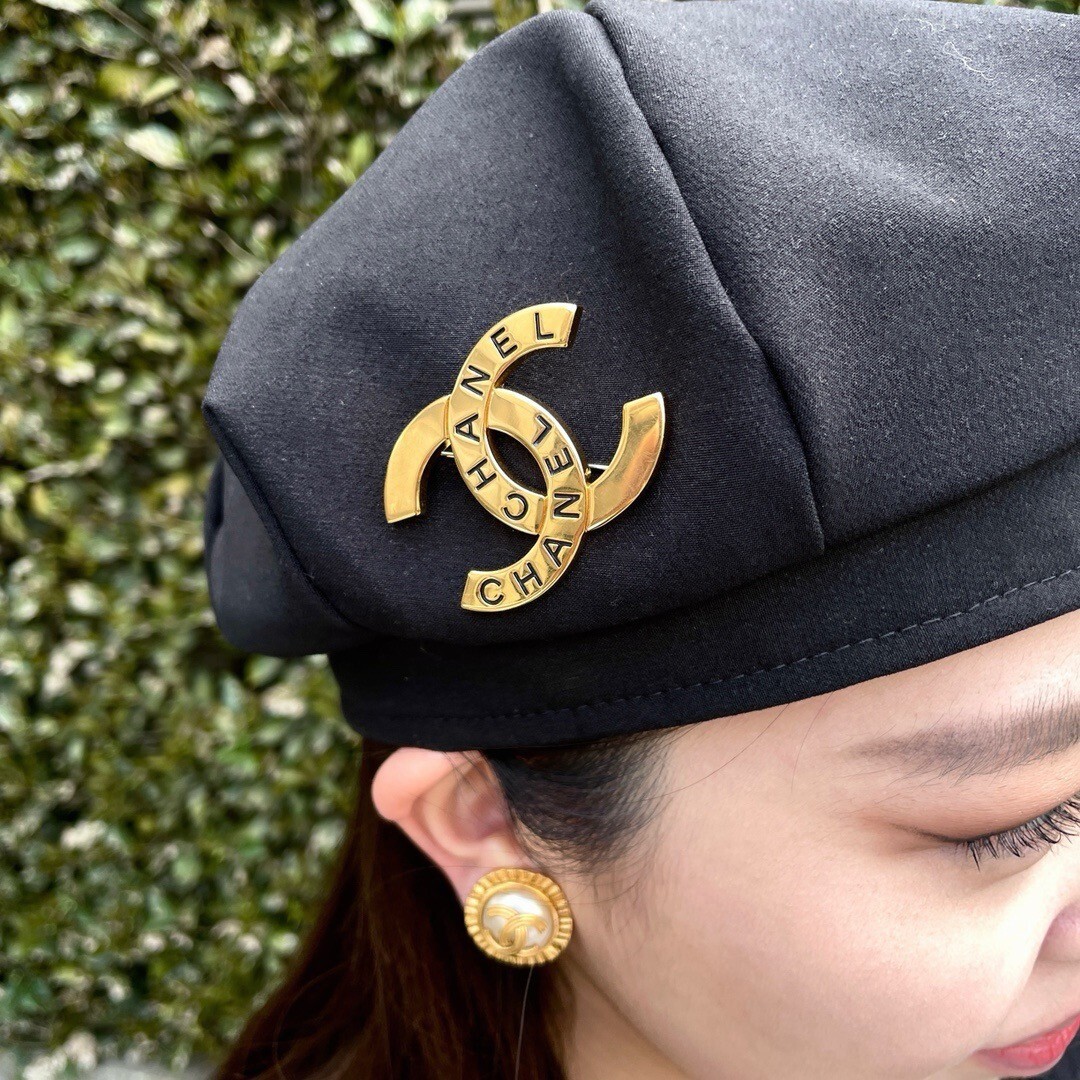 Auth CHANEL Classic Coco Logo Mark Gold-Plated Brooch | eBay