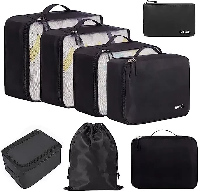 BAGAIL 8-Piece Packing Cubes Set for Efficient Travel Luggage Organization-image