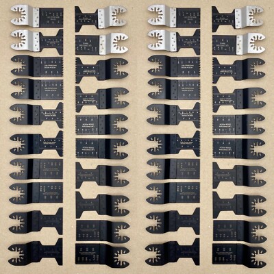 $40 FOR 40 PCS Oscillating Saw Blades 40PC Metal Wood Multitool Blades Quick Re