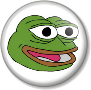 PEPE THE FROG HAPPY FACE 25mm 1