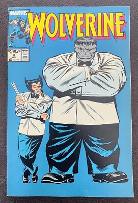 Wolverine 8 NM 1989 Marvel Comic Book Hulk 1st appearance Patch 1