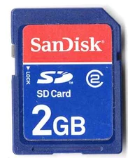 🔥 SanDisk 2GB SD Class 2 Camera Memory Card Nikon D50 camera 🔥
