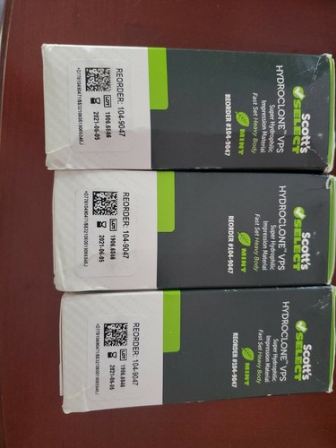 Scott's Select 104-9047 HydroClone VPS mint fast set heavy bond 10 tubes - Picture 2 of 4
